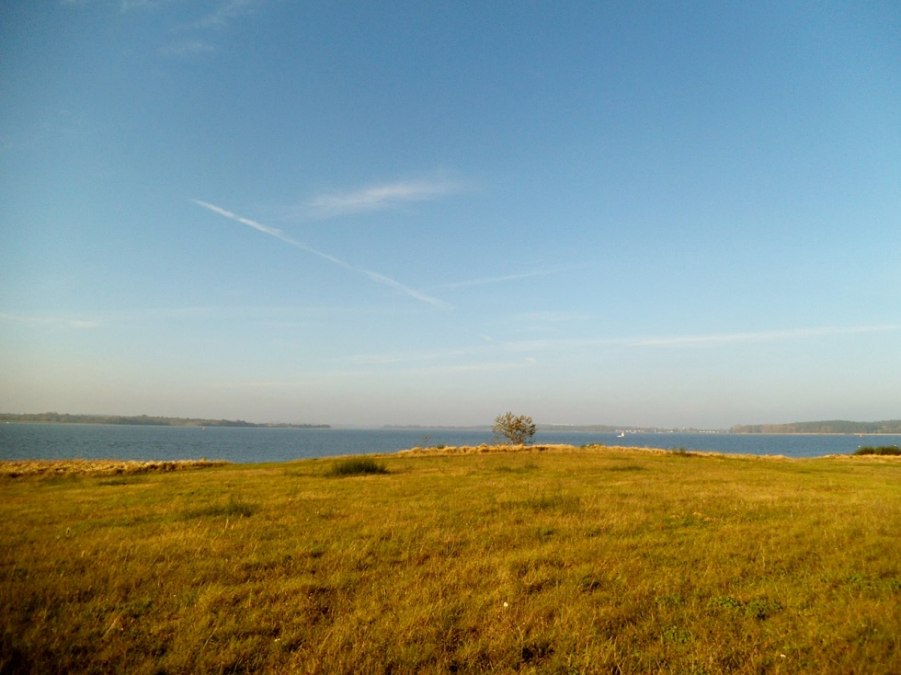 Widok ze skoczni narciarskiej Prosnitz w kierunku Stralsundu., © Tourismuszentrale Rügen