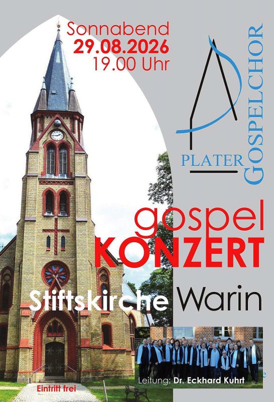 Concert poster // © Plater Gospelchor Concert poster // © Plater Gospelchor