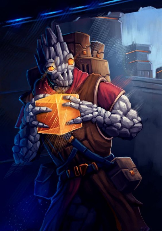 an alien holds an orange cube in its claws // &copy; Funtails