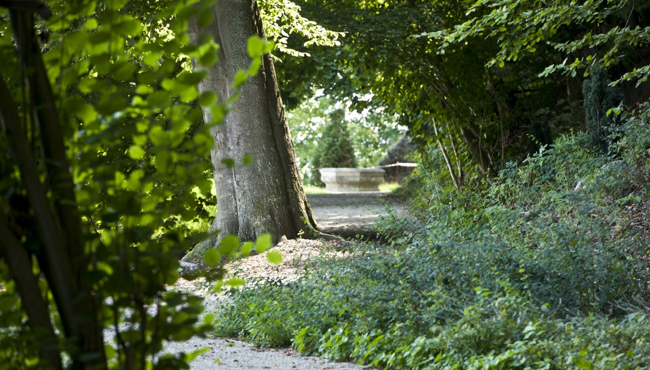 Parkeren rond kasteel Wiligrad aan de steile kust van het meer van Schwerin, © SSGK MV / Jörn Lehmann