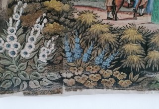 Detail Wandbespannung // © Mecklenburgisches Künstlerhaus Schloss Plüschow Detail Wandbespannung // © Mecklenburgisches Künstlerhaus Schloss Plüschow