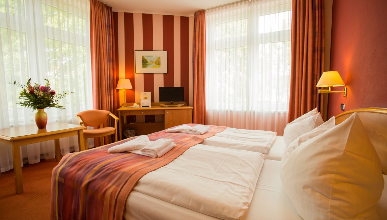 Comfortabele tweepersoonskamer, © Residenz Hotel Graal-Müritz GmbH Comfortabele tweepersoonskamer, © Residenz Hotel Graal-Müritz GmbH