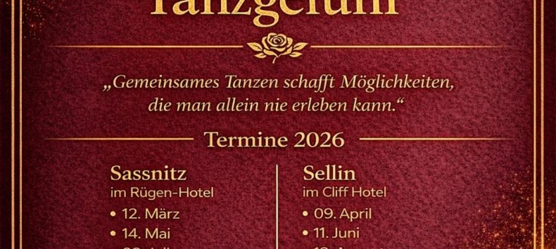 Veranstaltungsflyer alle Termine Sassnitz und Sellin // © SFlade Veranstaltungsflyer alle Termine Sassnitz und Sellin // © SFlade