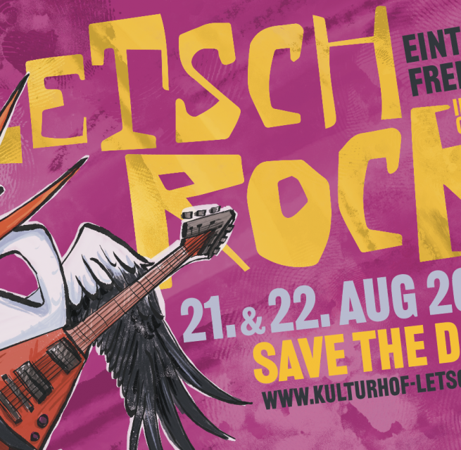Save the Date LetschRock 2026 // © Kulturhof Letschow e.V. Save the Date LetschRock 2026 // © Kulturhof Letschow e.V.