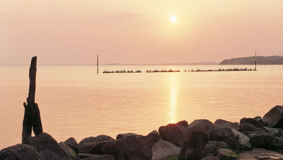 Zonsondergang over de Jasmund Bodden, © TMV/Agentur Waterkant