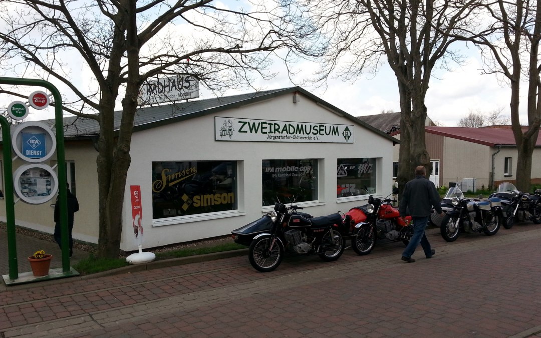 Welcome to the Zweiradmuseum M-V, © Jürgenstorfer Oldtimerclub e.V.