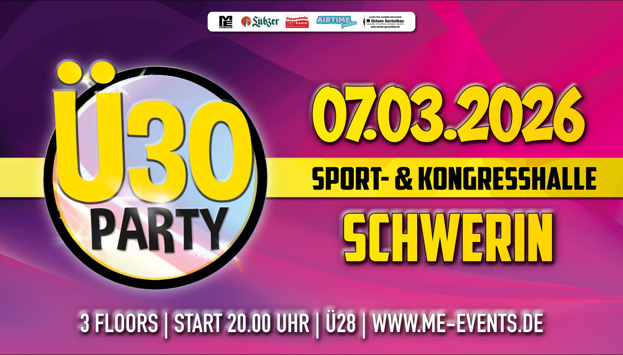 Ü30 Party Schwerin, © Music Eggert GmbH