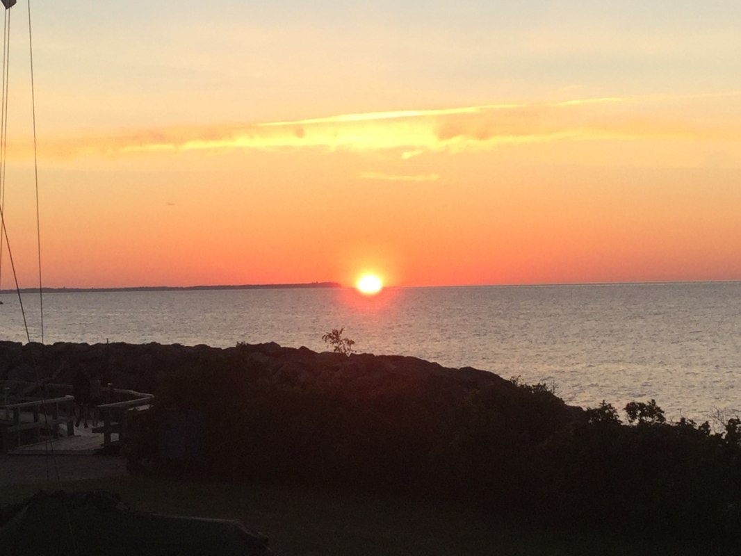 Lohme Harbor, Sunset with a View of Cape Arkona // &copy; Touristik Lohme GmbH