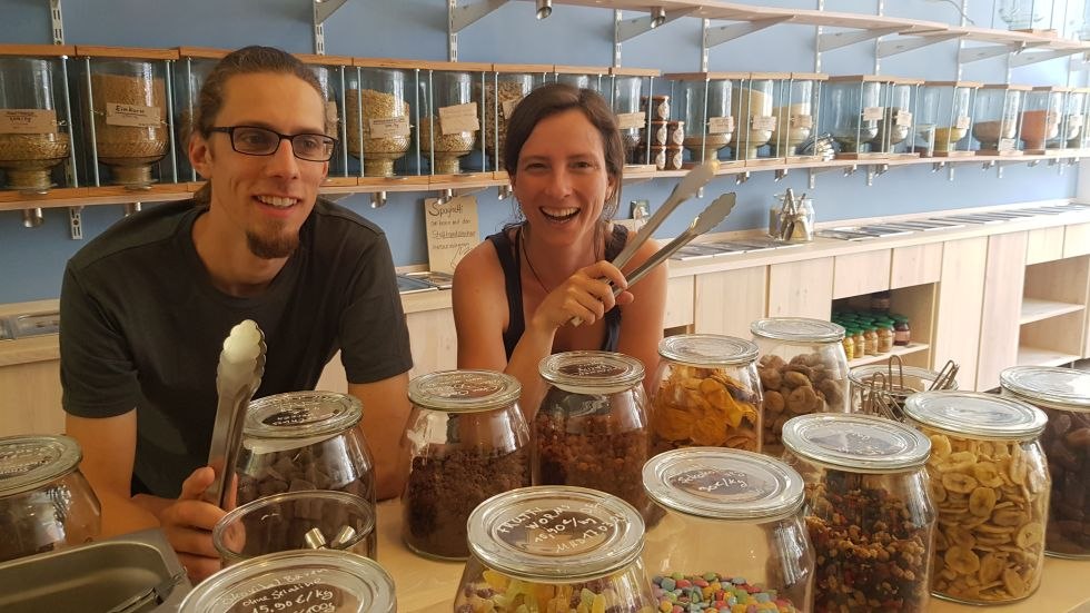 Das füllwerk - nieopakowany sklep w Wismarze, © Barbara-Graf Degenhardt Das füllwerk - nieopakowany sklep w Wismarze, © Barbara-Graf Degenhardt