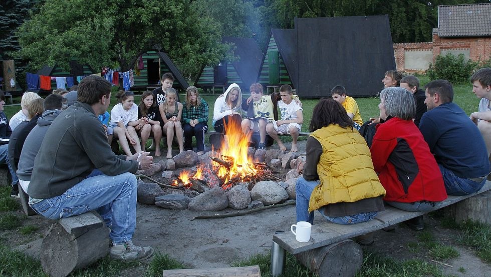 Kampvuurplaats bij het huttenkamp, © Lars Schneider für GFE | erlebnistage