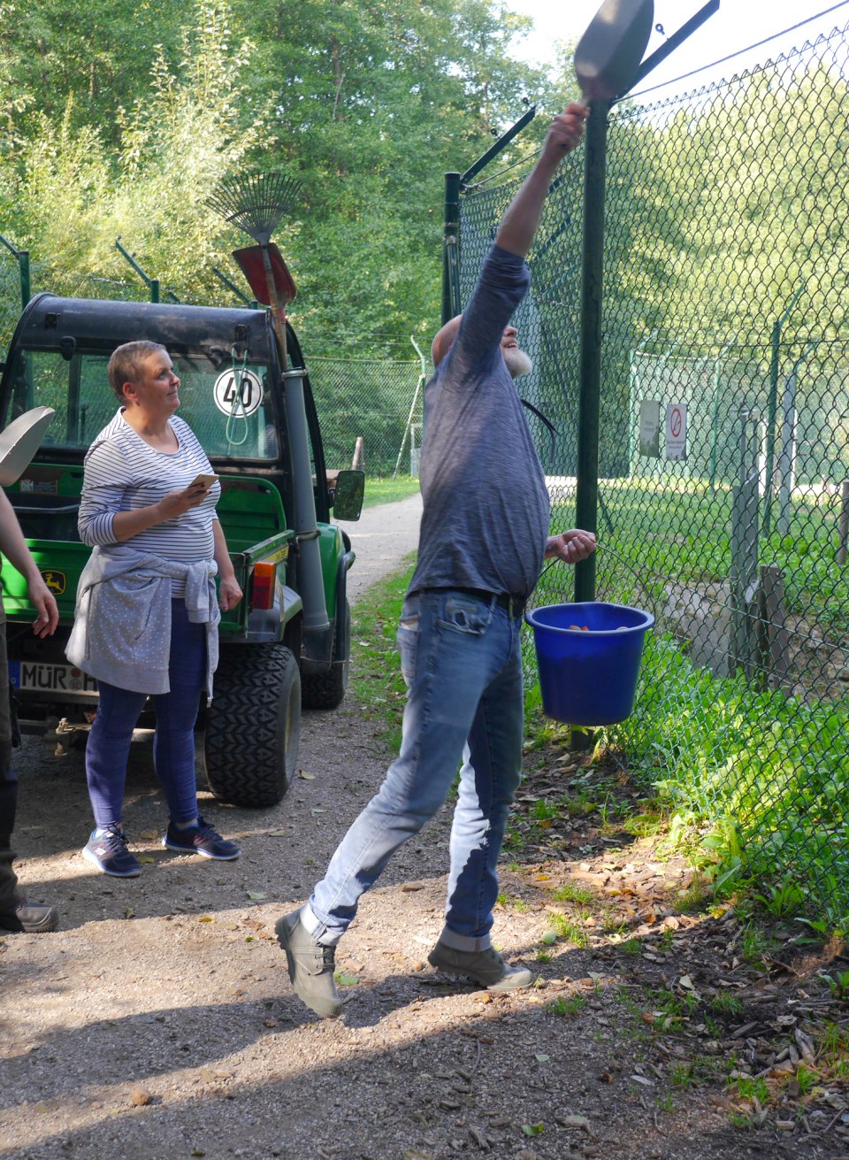 It goes past all the enclosures for the daily feed ration // © Bärenwald Müritz It goes past all the enclosures for the daily feed ration // © Bärenwald Müritz