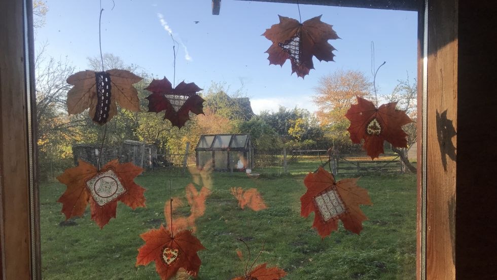 Lichtblicke leaf art, &copy; Martina Wei&szlig;