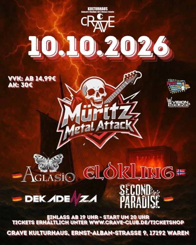 🔥 M&Uuml;RITZ METAL ATTACK 2026 🔥 // &copy; cRAVE Kulturhaus