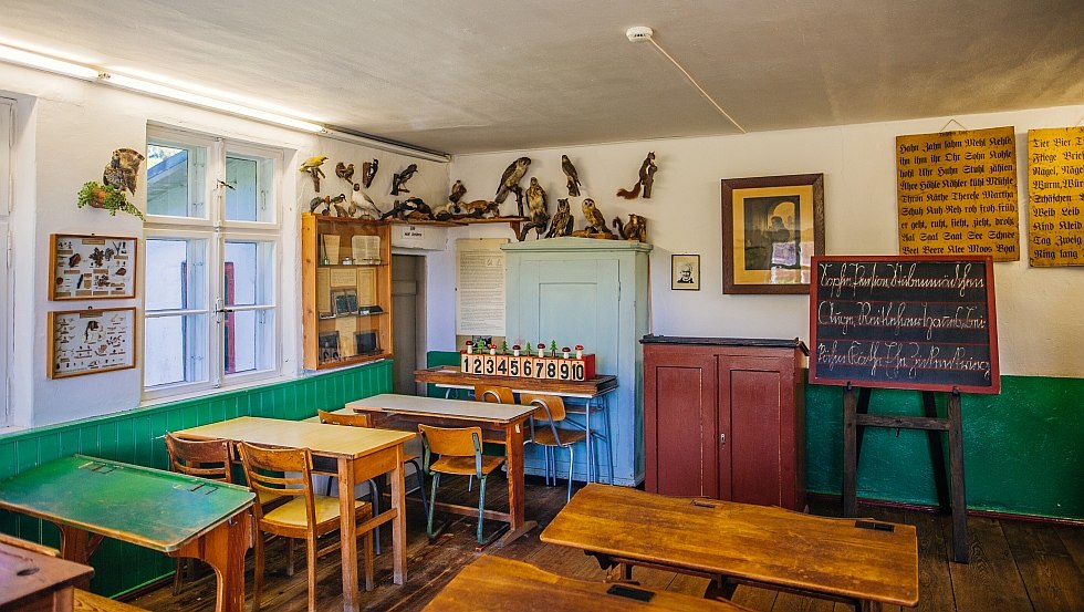 Het Middelhagenschoolmuseum met zijn historische klaslokaal // &copy; TZR/C. Thiele