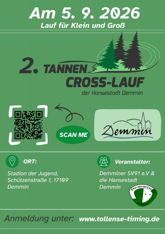 Flyer Langlaufloipe Hanzestad Demmin // &copy; Emy Hermann