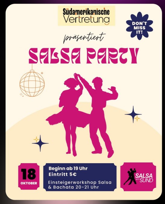 Salsa party with beginners' workshop, © Salsa-am-Sund