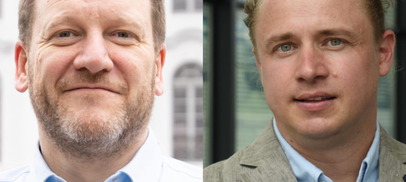 Porträt von Professor Dr. Jochen Müller (links) und Professor Dr. Christian Stecker (rechts) // © privat Porträt von Professor Dr. Jochen Müller (links) und Professor Dr. Christian Stecker (rechts) // © privat