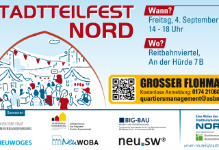 Plakat Stadtteilfest Nord // &copy; ASB