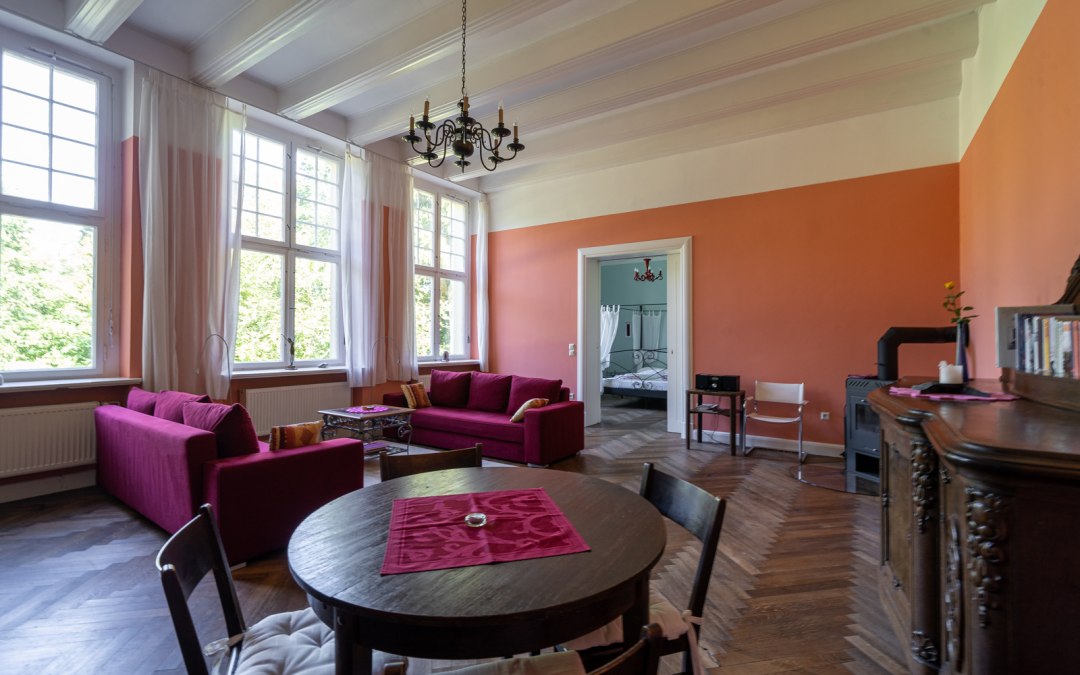 Salon in het landhuis Büttelkow, © DOMUSImages