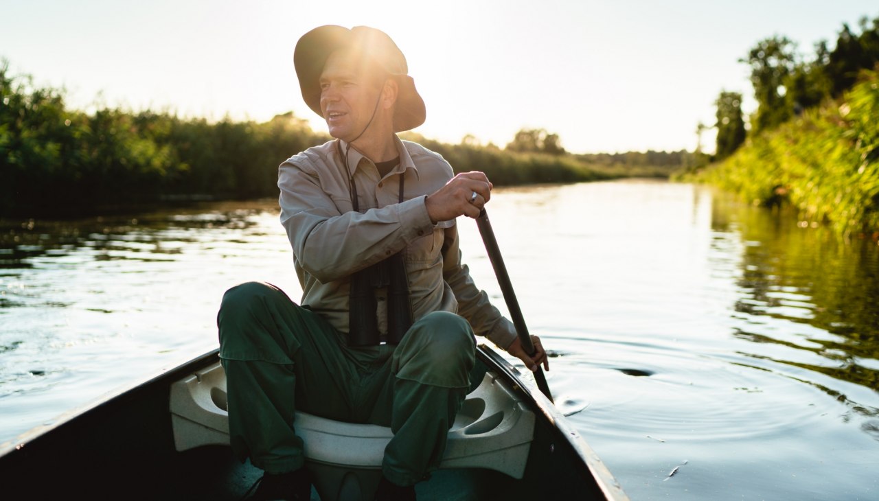 Op kanotocht met natuurgids Martin Hagemann, &copy; Erik Gro&szlig;