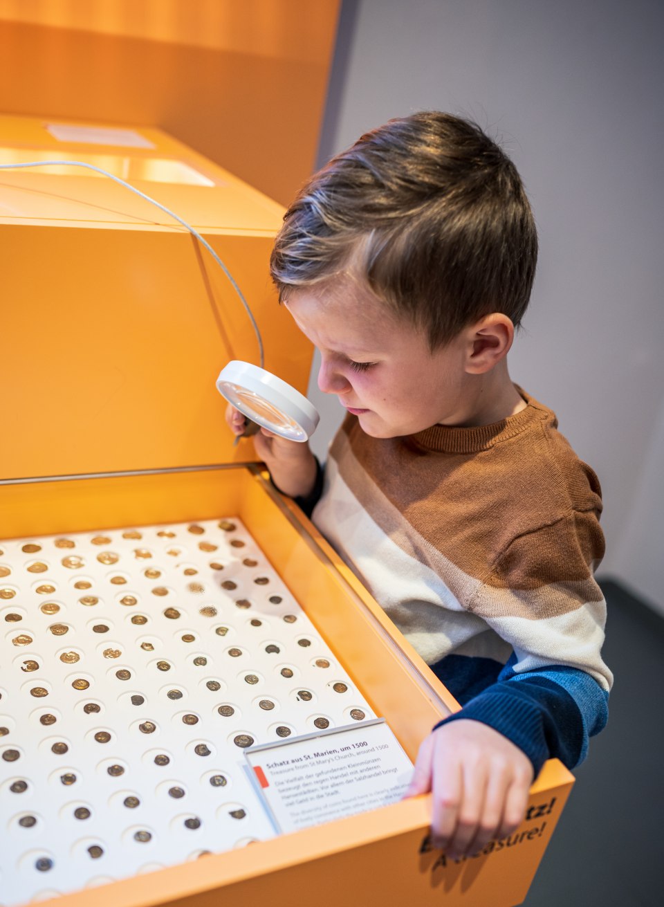 even small guests are allowed to look at everything very closely and up close