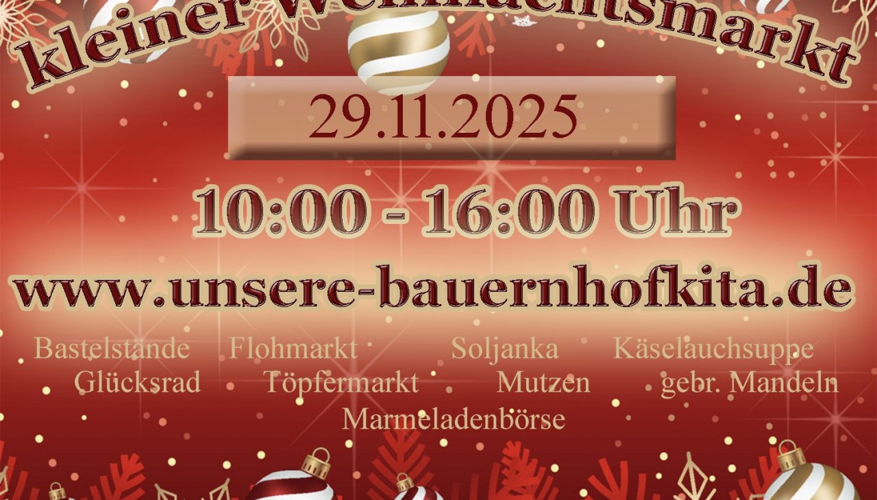 Small Christmas market at our farm daycare center, © Fred Freese