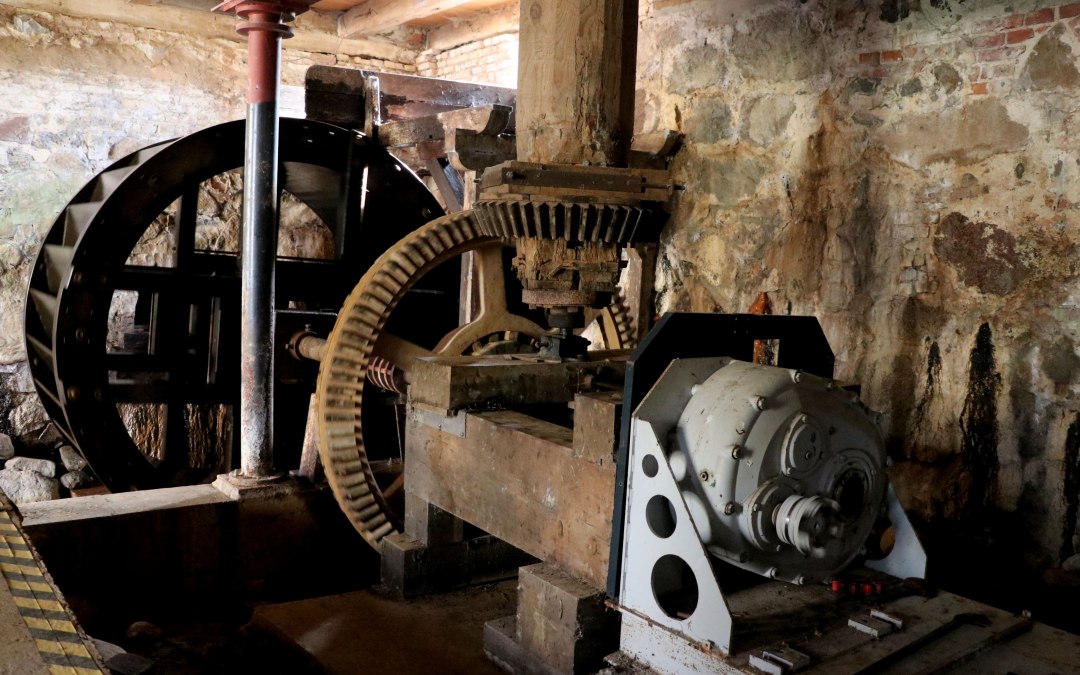Waterwheel and royal shaft, © Oskar Gladis, Verein Wassermühle Hanshagen