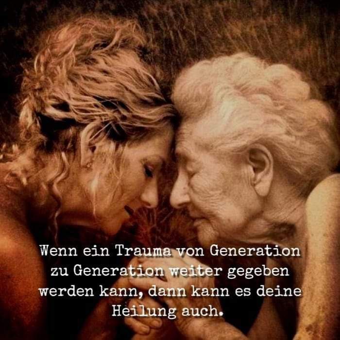 Als een trauma van generatie op generatie kan worden doorgegeven, dan kan jouw genezing dat ook. // &copy; Quelle: telegram