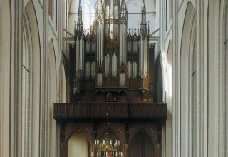 Zabytkowe organy beczkowe z 1871 r., © Domkantorei Schwerin