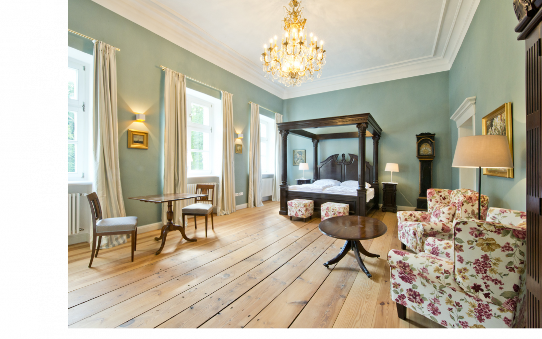 Hemelbed in kasteel Retzow, © DOMUSImages