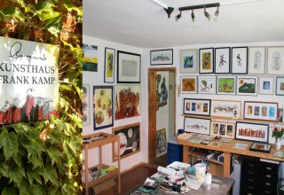 Uitzicht in het interieur van Kunsthaus Frank Kamp, &copy; Rainer Gra&szlig;muck