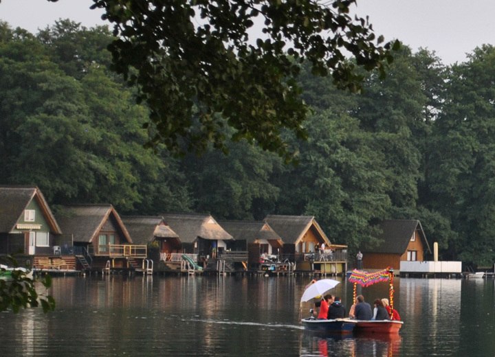 Boathouses on Lake Dümmer // © adfc-Schwerin Boathouses on Lake Dümmer // © adfc-Schwerin