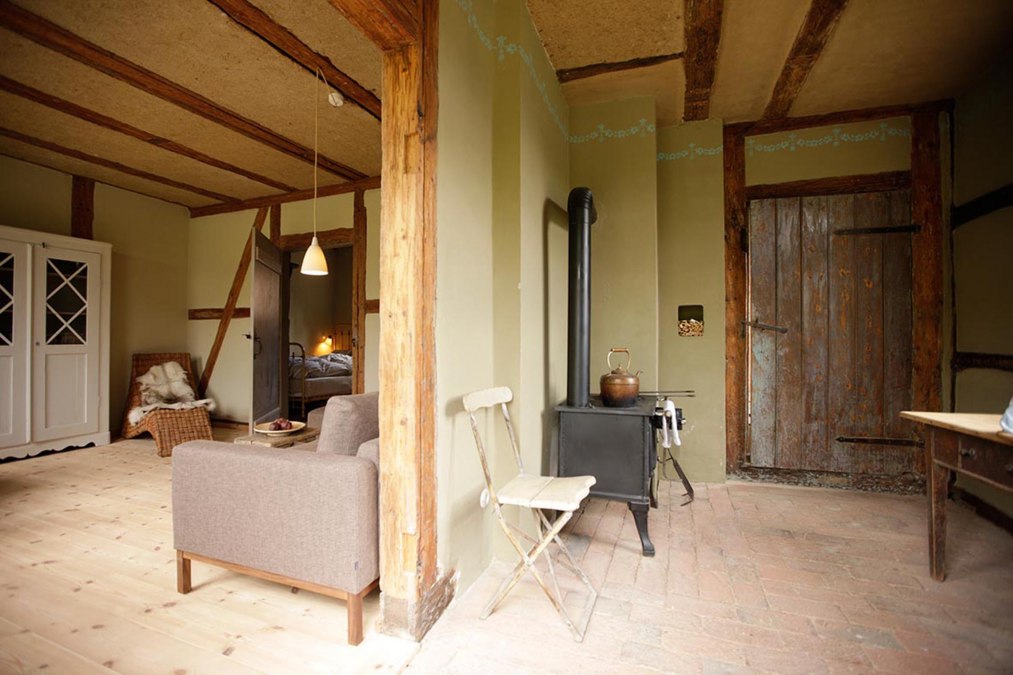 Kitchen and living room of the "Alte Kate I, © Hauke Dressler Kitchen and living room of the "Alte Kate I, © Hauke Dressler