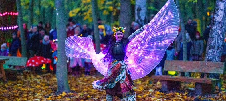 Fairy at the Festival of Lights in the BÄRENWALD Müritz, © BÄRENWALD Müritz