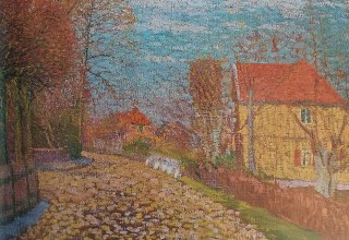 Dorfstra&szlig;e in Billwerder - 1897 Öl auf Leinwand // &copy; Kunstkaten