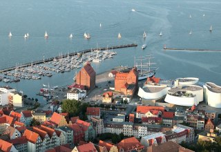 View of Stralsund harbor island // © Tourismuszentrale Hansestadt Stralsund View of Stralsund harbor island // © Tourismuszentrale Hansestadt Stralsund