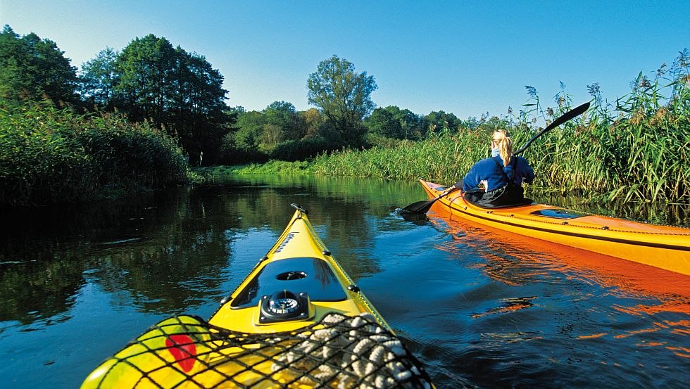 Peddelen langs de Warnow naar de Oostzee, © TMV/outdoor-visions.com