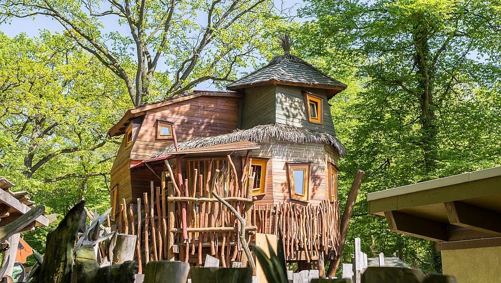 Adventure overnight stay in a tree house, © Zoo Schwerin Adventure overnight stay in a tree house, © Zoo Schwerin