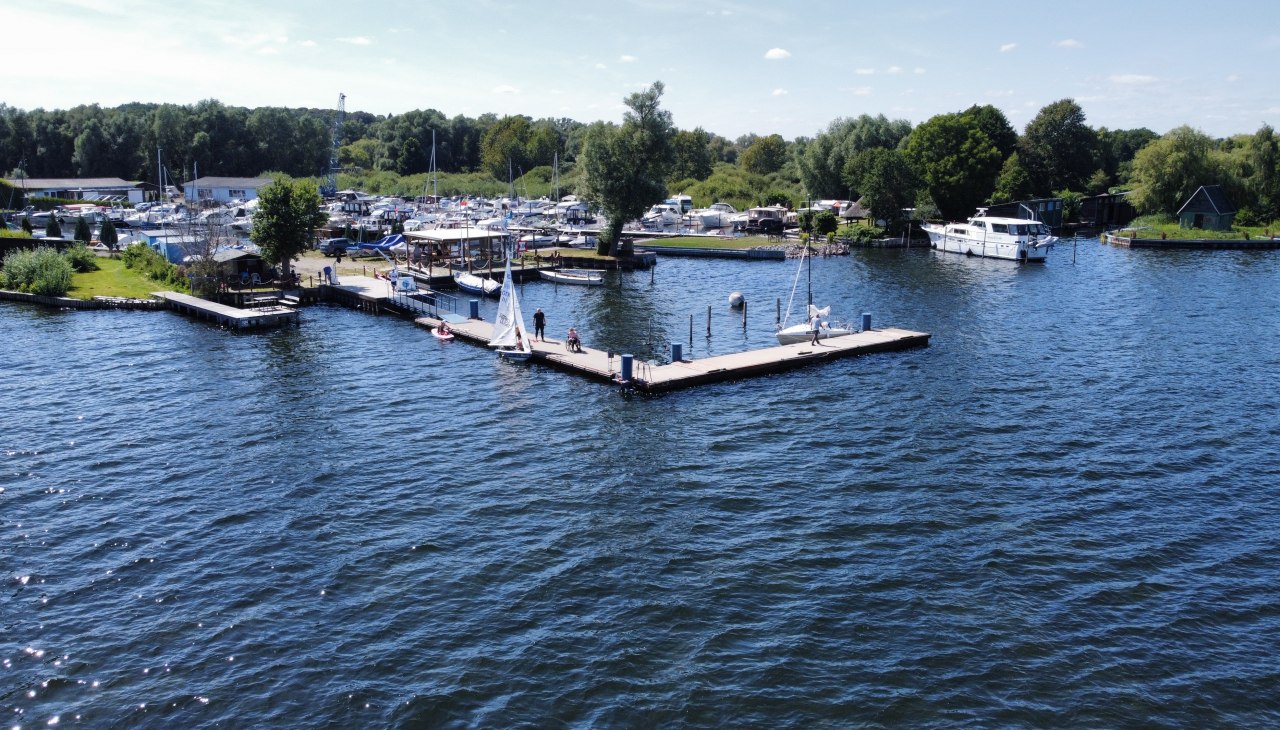 The floating dock, © Plauer Hai-Live e. V.