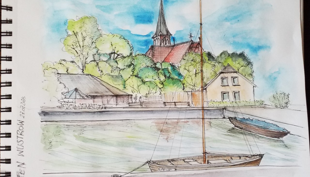 Schets in de haven, &copy; Kerstin M&uuml;ller