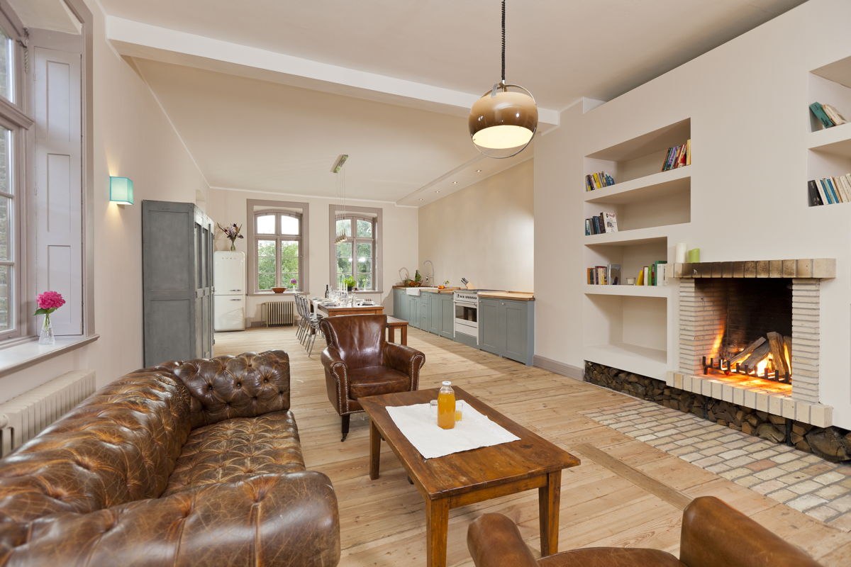 Open haard in het Lexow landhuis, &copy; Gutshaus Lexow