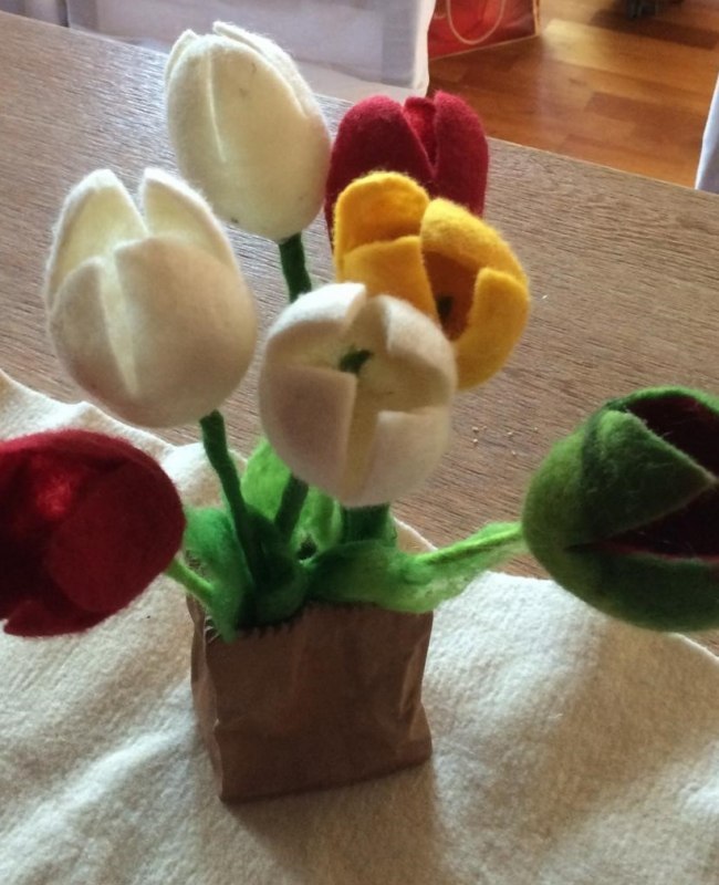 Vilten tulpen, &copy; Sandra Loll