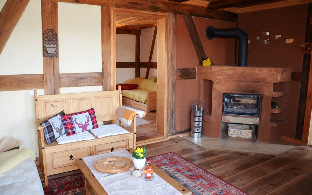 Woonkamer in de vakantiewoning vakwerkhuis bovenverdieping, © Kurverwaltung FSL