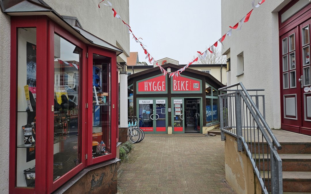 Our bike store in Mühlenstraße, a little hidden in the courtyard, © K&K Service GmbH/Kim David