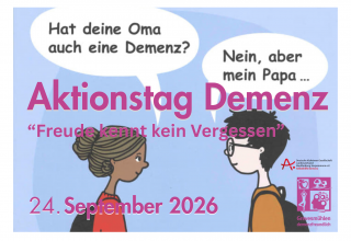 Ausschnitt des Plakates Aktionstag Demenz // © Deutsche Alzheimer Gesellschaft e. V. Ausschnitt des Plakates Aktionstag Demenz // © Deutsche Alzheimer Gesellschaft e. V.