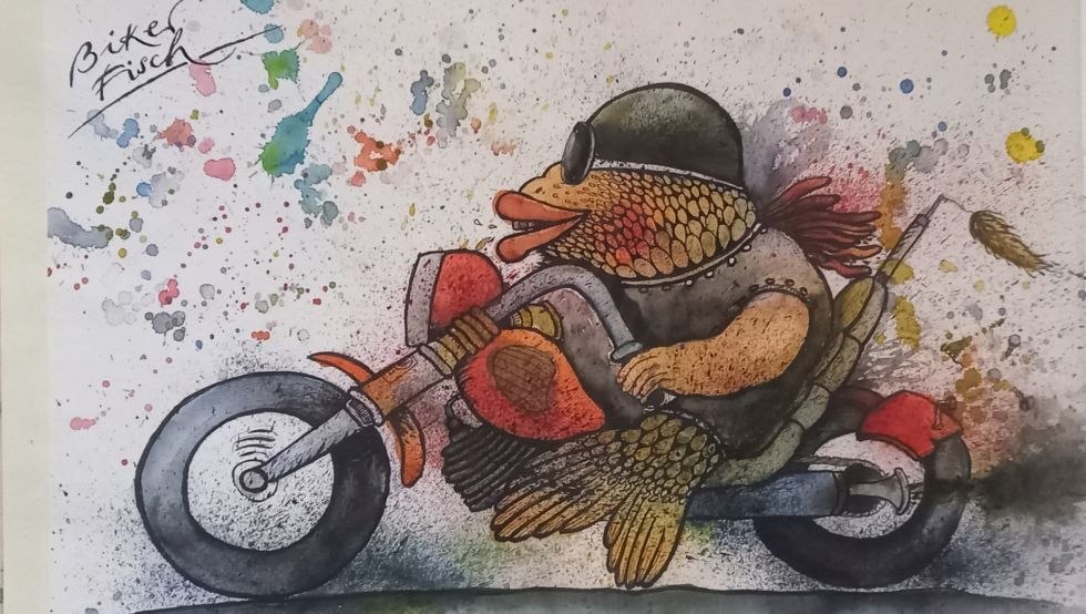 Till D&ouml;rner BikerFish Grafisch, &copy; Julia Miksch
