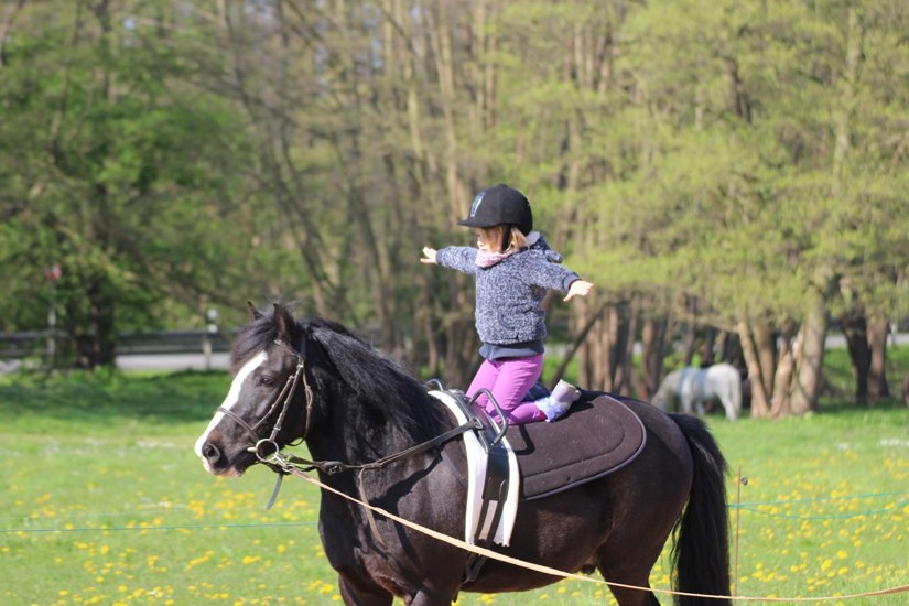 Vaulting for all little beginners at the horse farm in the seaside resort of Lubmin, &copy; Pferdesport Brauns