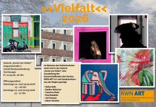 Einladung Ausstellung Vielfalt 2026 // © RWN ART e.V. Einladung Ausstellung Vielfalt 2026 // © RWN ART e.V.
