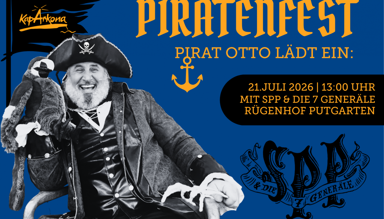 Piratenfestival advertentie website, &copy; Tourismusgesellschaft mbH Kap Arkona