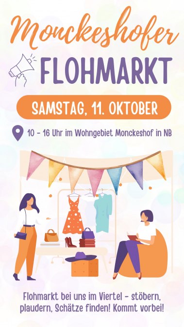 Flyer vlooienmarkt Monckeshof, © Orgateam Monckeshof